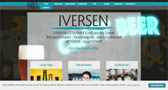 Desktop Screenshot of iversen-getraenke.de